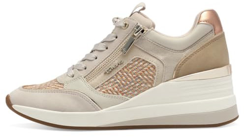 Tamaris Schnürer Damen sportlich beige,EU 38