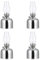 Moddeny 4 Pack antike Öllampe Laterne, 7,48 * 3,34 Zoll Metall Glas Öllampen drinnen Retro Kerosinlampe Winddicht Desktop Öllampe für Schlafzimmer Lernen Restaurant Studie Büro