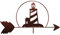 LYDSB Girouette Nautique Phare Interchangeable flèche supérieure Uniquement