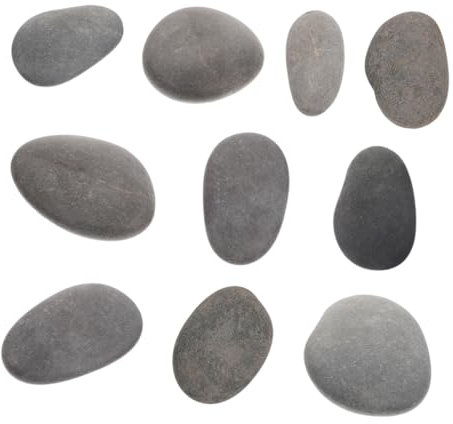 HOODANCOS Natürliche Flusssteine 20 Stück Flache Steine ​​zum Bemalen Für Bastelprojekte
