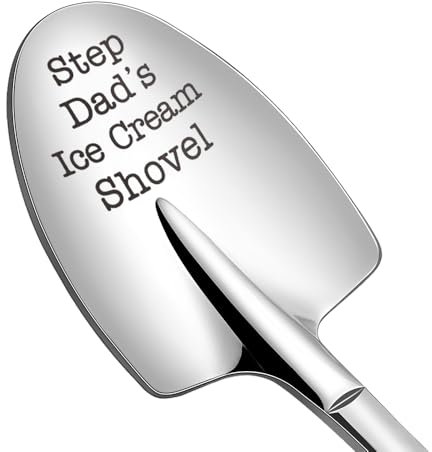 Daddy Dad Fathers Day Gift for Stepdad Step Dad Birthday Gifts for Step Dad Ice Cream Shovel Spoon Gifts for Stepdad Stepfather Ice Cream Lover Gifts for Dad Daddy Retirement Gifts for Dad Spoon