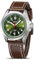 CIVO Uhren Herren Lederarmband Analog: Herrenuhr Wasserdicht Quarz - Armbanduhr Herren Grün Zifferblatt für Sport Outdoor