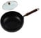 Auténtica olla de hierro perfecta para platos a fuego alto y largos a fuego lento (olla de 28 cm + tapa de vidrio L)