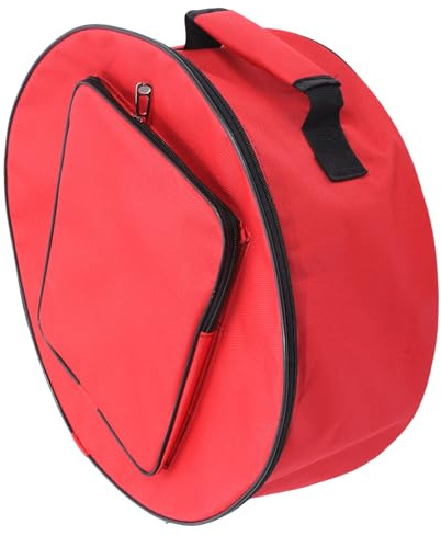 Tragetasche für Snare Drum aus Oxford Gewebe, Rot, Tragbar | 13/14 Zoll Format, für Outdoor Einsatz, per Hand Tragbar, Aufbewahrung für Instrumentenschutz