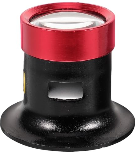 KAJNBN Loupe de Bijoutier Outil Polyvalent 15x en Verre et Métal Grossissement Précis pour Réparation de Montres, Maison pour Coins et Timbres