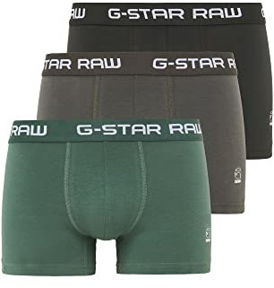 G-Star RAW Herren Classic Trunk Color 3-Pack, Mehrfarben (gs Grey/Asfalt/Bright Jungle D05095-2058-8529), L