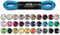 Mount Swiss Luxury Schuhbänder I Wasserabweisende und reißfeste Schnürsenkel rund ø 2-3 mm aus feiner Baumwolle/gewachst Farbe: Blue, Länge: 120 cm