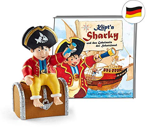 tonies Hörfiguren für Toniebox, Käpt'n Sharky – Käpt'n Sharky und das Geheimnis der Schatzinsel, Hörspiel für Kinder ab 3 Jahren, Spielzeit ca. 41 Minuten