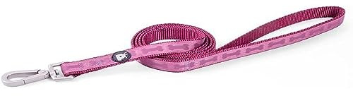 Petface Tonal Bones Print Dog Lead, Medium, Country Berry