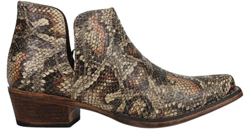 ROPER Womens Ava Snip Toe Casual Boots Ankle Low Heel 1-2 - Brown - Size 8.5 B