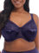 Elomi Women's Cate Underwire Full Cup Banded Bra Coverage, Sheer, Ink, 14