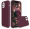 SURPHY Hülle Kompatibel mit iPhone 12 mini Hülle Silikon, iPhone 12 mini Handyhülle Silikon 5,4 Zoll, Silikon Handyhülle für iPhone 12 mini 5,4 iPhone 12 mini Silikon Protective Schutzhülle, Pflaume