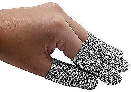 Jjoer Schnittschutzhandschuhe Fingerspitzenhandschuhe Gartenhandschuhe Atmungsaktiv Stichfest Schutzhandschuhe For Kochen KüChe Zimmerei 5pcs