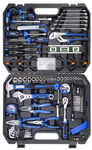 URASISTO Werkzeug-Set, 168-teilig, Auto-Reparatur & Hauswartung, Handwerkzeug-Set für Haushalt, Büro, Arbeitsplatz & Werkstatt
