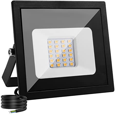 wowspeed 20W LED Fluter 12V, super heller 2000LM Outdoor LED Strahler, 6500K Kaltweißes Außenlicht, IP65 Wasserdichte Sicherheitsbeleuchtung, Outdoor Fluter Garten Garage Patio Scheune (20W, 1PCS)