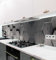 MyMaxxi Küchenrückwand Folie selbstklebend matt - einfache Montage ohne Bohren 0,4mm stark Versteift - Motiv Sechsecke grau 60cm hoch - Spritzschutz Küche Klebefolie ? Polygon Elegant 400 x 60cm