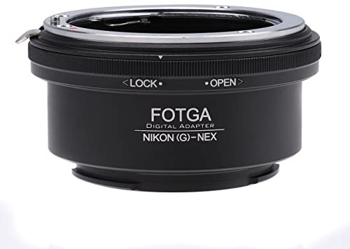 Fotga Obiettivo Mount Adattatore Convertitore per Nikon G F AI AIS Mount Obiettivo su Sony Specchio DSLR Camera NEX-7 NEX-F3 A6000 A6100 A6300 A6600 A7 A7R A7S II III IV A9 II A7C A1 ZV-E10