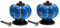 Mgoodoo 2Pcs Knobs for Cabinets and Drawers Assorted,Door Vintage Ceramic Knobs Kitchen Furniture Pull Handles Cabinets Cupboard for Wardrobe Interior Decor-Blue