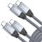 UseBean USB C to USB C Cable 100W 4.5M(2 Pack), USB C 3.2 Gen 2X2 20Gbps Data Transfer 4K@60Hz Video Display Type-C PD Charger Cord, for iPhone 15 Pro Max, MacBook Pro, iPad Pro, Galaxy S24/S23