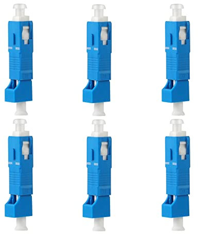 fyboptwu - 6 x SC-Stecker auf LC-Buchse, UPC-Adapter, visueller Fehlersucher, Faseradapter, Hybrid-Glasfaser-Konverter-Adapter für Glasfaser-UPC-Kupplungsadapter