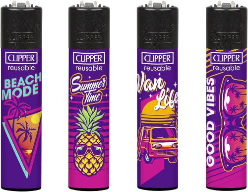 Clipper Feuerzeug 4er Set: (Summer 1)