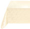 Wachstuch Tischdecke 110 x 140cm, Wachstischdecke abwaschbar, Wachstuchtischdecke wasserabweisend (Gemustert Creme 512a)