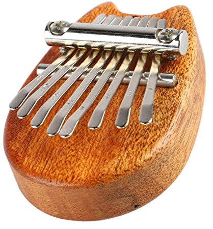 Mini-Kalimba, Einfach zu Spielen, 8-Tasten-Mini-Daumenklavier, Tragbar, mit Umhängeband, Kindergeschenk für Anfänger, Musikinstrument für Entspannung, porto-friendly für Reisen