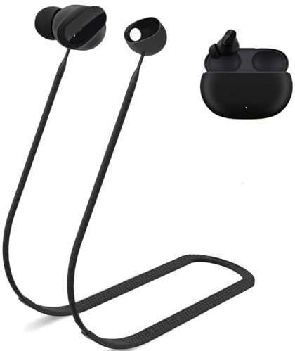 Generic Anti-Lost Strap for Beats Studio Buds,Colorful Soft Strong Silicone Leash Sports Lanyard Accessories, Special Anti-Skid Design Earbuds Neck Rope Cord, Running Holder Connector
