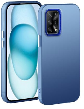 XINYEXIN Handyhülle für Oppo A74 4G Hülle Ultra Dünn Schutzhülle - Matte Stoßfestes Kratzfest Bumper Case Cover - Blau