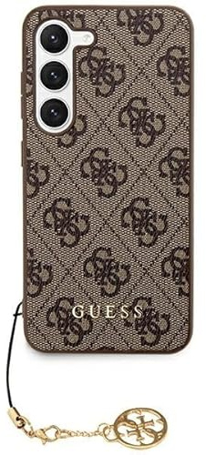 Guess GUHCS24SGF4GBR Hülle für S24 S921 braun hardcase 4G Charms Collection