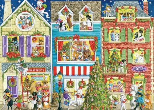 Weihnachten Puzzles Puzzle 1000 Teile-Haustier Weihnachten Weihnachtspuzzle Erwachsene 1000 Teile Puzzles Weihnachten Puzzle 1000 Teile für Erwachsene Festival Senior Puzzel
