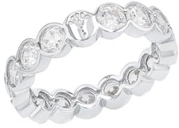 JOOP! Ring 925 Sterling Silber Damen Ringe, mit Zirkonia synth., Weiß, Kommt in Schmuck Geschenk Box, 2038919