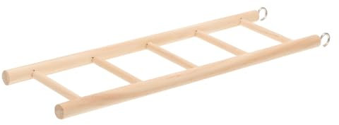 Happyyami Parrot Climbing Ladder Bird Ladder Wooden Pet Parrot for Cage Bird Toys Cage Climbing Rope for Indoor Cockatiel