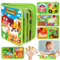 Toys for 1-2-3 Year Old Boys Girls Toddler: Montessori Busy Board for 1 2 3 4 Year Old Boy Girl Gifts | 1st Birthday Present Animal Farm Busy Book for Kid Age 2-3 Baby Sensory Travel Educational Toy