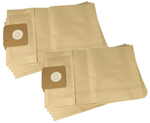 vhbw 10x Staubbeutel kompatibel mit Taski Baby Bora 8500.600, 822, 6501, 4T79, 479 Staubsauger - Filterpapier, TA 1, 40cm x 24cm braun
