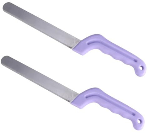 NUOBESTY 2 Piezas paleta de flores Herramienta de decoración de barro flor accesorios de floristería cortador de frutas cortador de flores el plastico Lavender