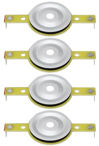 The Lord of the Tools Lot de 4 Diaphragmes de Tweeter Bullet Super Tweeter en Titane de 25,4 Mm Bobine Acoustique pour Haut-Parleur Compatible avec PRV Audio RPTW350Ti TW350Ti