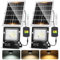 Aigostar - Foco solar exterior con mando a distancia，Cable de 5m.4000mAH，Batería de gran capacidad y gran panel solar.regulable 3000/4000/6500K. Uso interior/exterior IP66:jardín，patio，camino