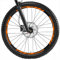 Decalart Aufkleber-Set für Felgen Fahrrad MTB Corsa Sport 26 27,5 28 29 Zoll komplett 2 Räder Aufkleber Gewinde Streifen L001 (035 Orange, 28-29 Zoll)