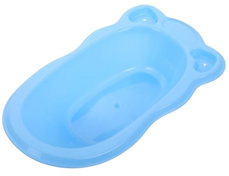 YARNOW Mini Bañera De Juguete para Muñecas Bañera De Plástico Azul Accesorio para Casa De Muñecas para Baño Divertidos