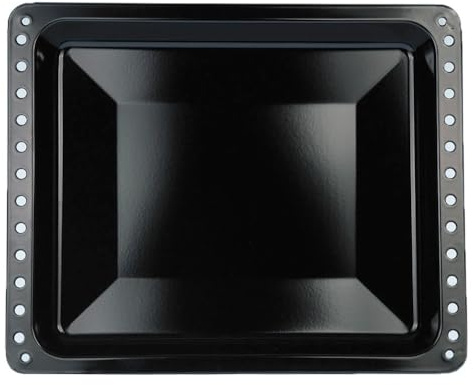 Self Spares Universal Mini Enamelled Sheet Pan Black, Dimensions 423x347x40mm, Mini Ovens Baking Tray