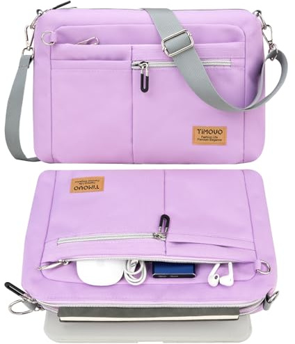 TiMOVO Funda de Tableta/Laptop para iPad/MacBook Neo de 13 Pulgadas, Diseño Antirrobo y Correa de Hombro