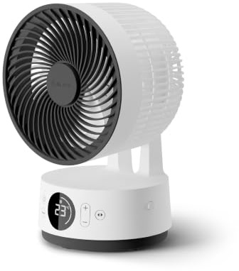 MeacoFan Sefte® 6 Tischventilator, 21 cm, austauschbarer Akku, bis zu 26 Std. Laufzeit, leise ab 22 dB, energieeffizient 1–18 W, Nachtmodus, Eco-Modus, Tragegriff, Fernbedienung, 3 Jahre Garantie