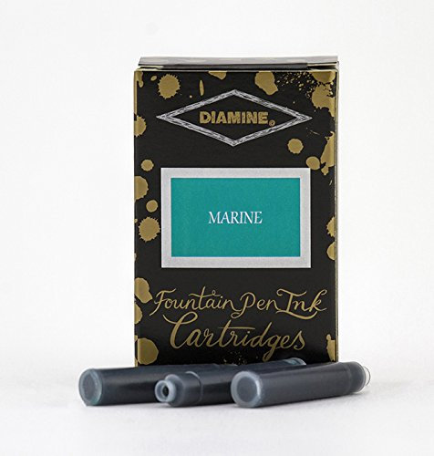 Diamine fountain pen ink cartridges (18 PACK) – Marine