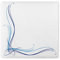 Sovie HORECA Serviette ALEX Linclass® Airlaid 40x40 cm Elegant Hochwertig Hochzeit Feier Geburtstag 50 Stück (Blau)