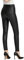 Everbellus Damen Sexy Kunstleder Leggings mit Taschen Skinny Lederhose Schwarz Large