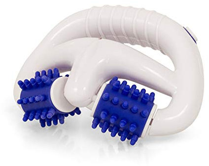 AFH Vibro Massageroller Duo Deluxe | elektrisches Massagegerät mit Noppenrollen und Vibration