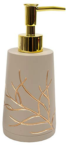 Sweet Home Collection Bathroom Accessories Sets Unique Collections Modern Classic Contemporary Decorative Beautiful Designs Bath Shower Tub Décor, Lotion Pump/Soap Dispenser, Branches (Pack of 1)