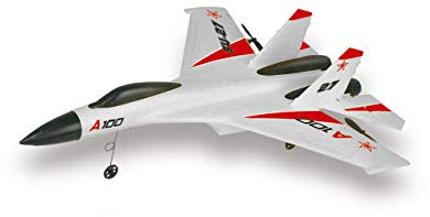 Amewi 24089 SU-27 RC Flugzeug 3 Kanal 2,4GHz RTF Gyro, Rot