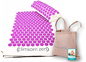 Climsom Zen Akupressurmatte und Kissen lila